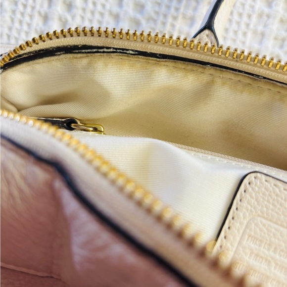 Coach White Leather Satchel with Detachable Strap - Picture 13 of 15